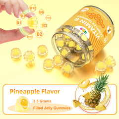 Vegan and Non-GMO label for NEWOLITE B Complex Gummies