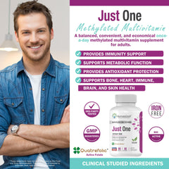 Iron-free NatureGenX methylated multivitamin packaging