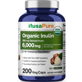 NusaPure Inulin Powder 20:1 extract, 300 mg per serving in 200 capsules