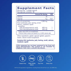 Close-up of EPA and DHA omega-3 formulation in O.N.E. Omega