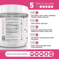Unflavored collagen powder scoop with PUREFINITY branding