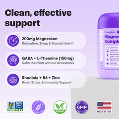 GABA and L-Theanine icons representing calm and focus