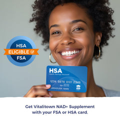 Healthy aging lifestyle concept with Vitalitown NAD