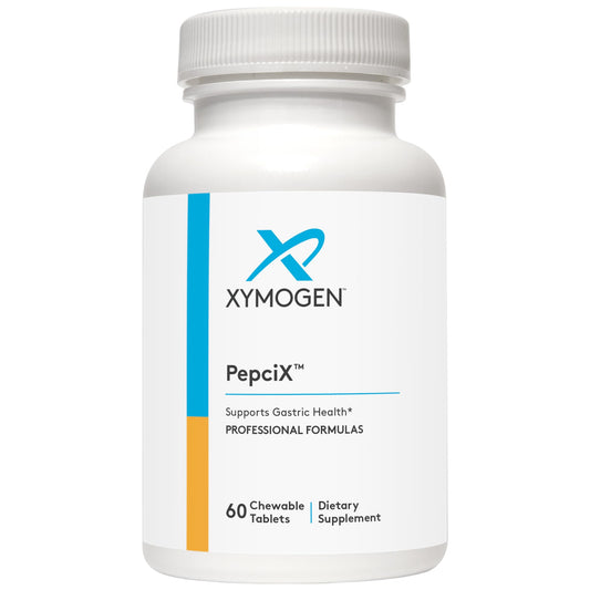 XYMOGEN PepciX Zinc with L-Carnosine bottle on white background