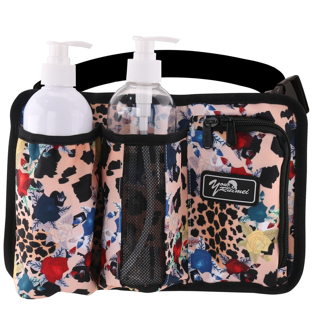 Front view of YOURUIMEI Massage Bottle Bag showing dual large pockets