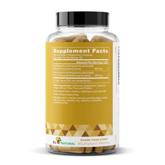 Supplement facts panel on bottle image