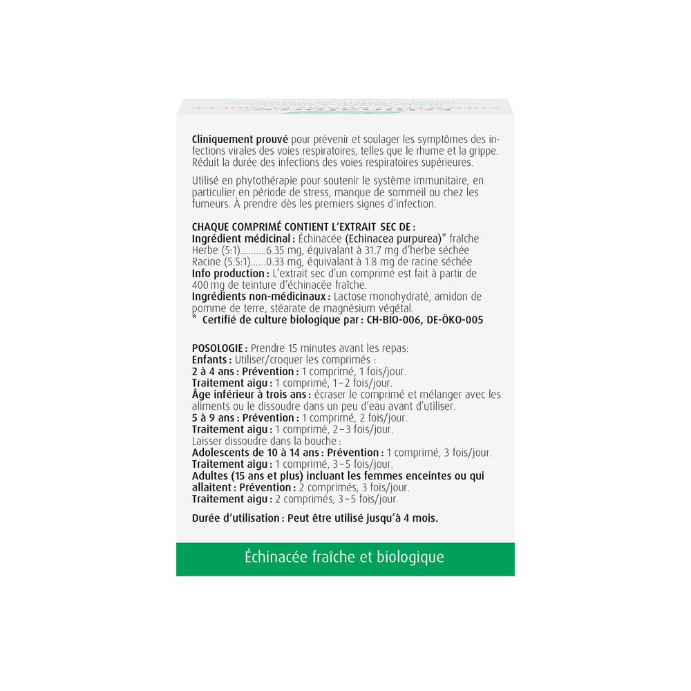 Dosage and usage of A Vogel Echinaforce 120 CT