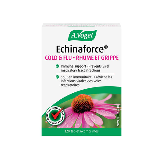 Product front view of A Vogel Echinaforce 120 CT