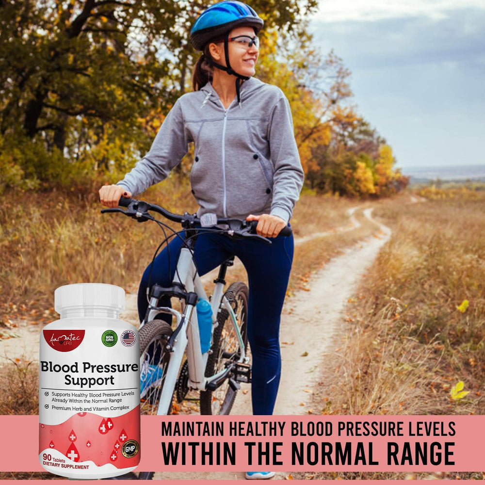 Label of AAMATEC LIFE Blood Pressure Support Supplement