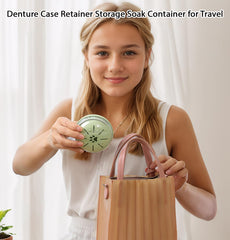 Open view showing strainer basket, small handle, and attached mirror
