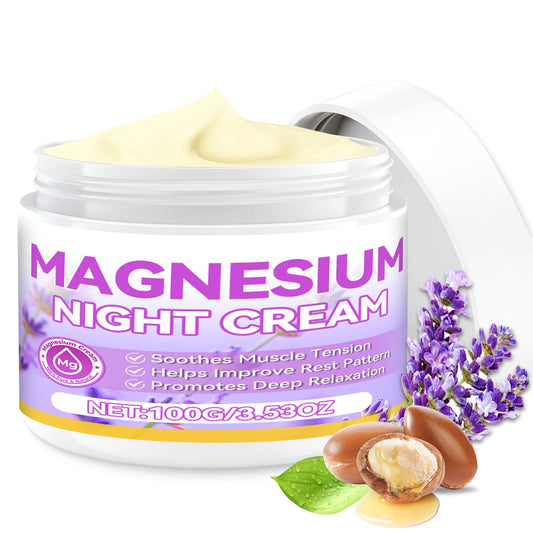 AAROVIBE Magnesium Cream for Sleep 3.5oz jar front view