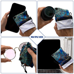 Carry and clean glasses on the go with Aatacas 3-pack pouch set