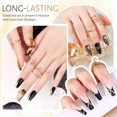 ABAC Solid Gel Nail Polish Set 60-sec gloss for quick salon-like shine.