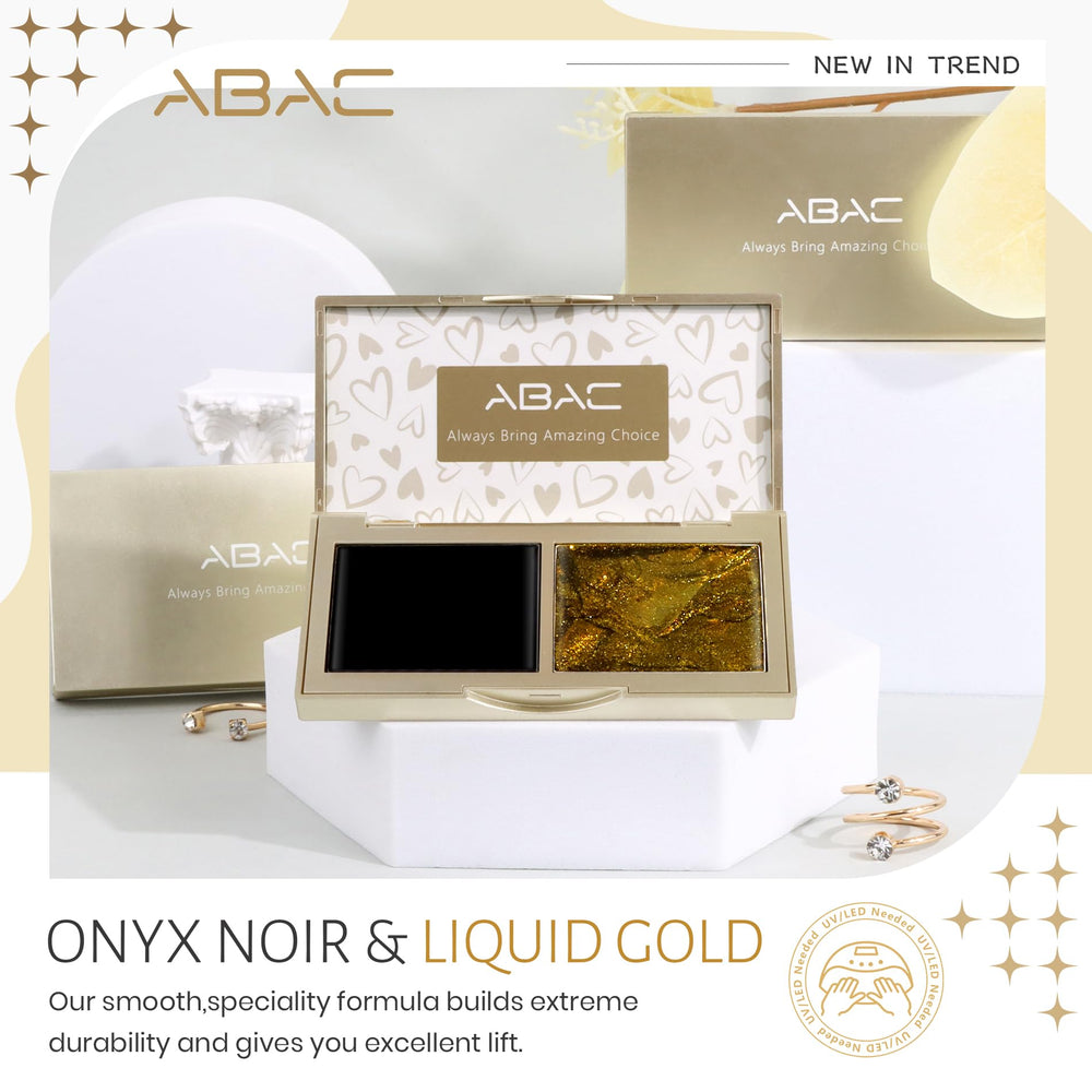 ABAC Solid Gel Nail Polish Set pro flow tip for silk-like strokes.