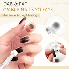 ABAC Solid Gel Nail Polish Set two-color palette for versatile design options.