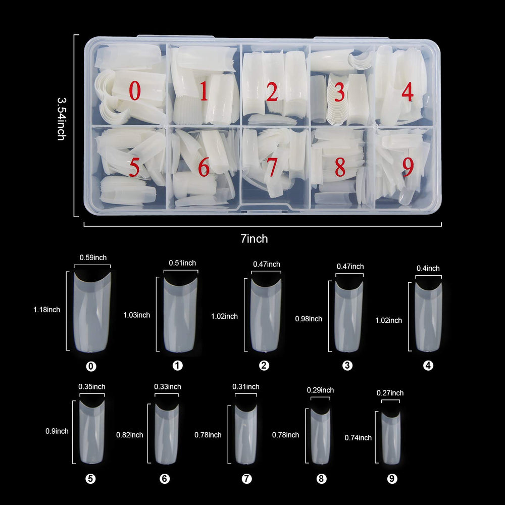 Abodhu coffin nail tips designed for precise shaping and effortless application