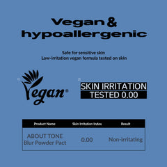 Natural ingredients in ABOUT TONE Blur Powder Pact formula