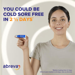 Abreva barrier-formation protects surrounding skin during cold sores