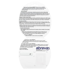 Abreva Cream packaging displayed with clear usage instructions