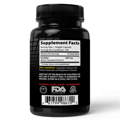 Sealed bottle of Absonutrix Fucoidan on white background