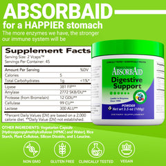 Ingredients: Protease, Lipase, Amylase, Cellulase, Lactase