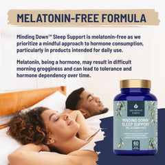 Graphic showing Glycine and Magnesium for sleep support