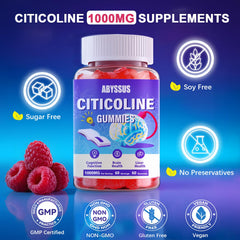 Soft sugar-free choline gummy texture close-up