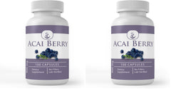 Bottle of Acai Berry capsules with label