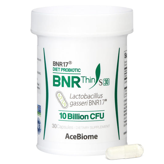 AceBiome BNRThin S30 bottle with BNR17 strain – 10B CFU, 30 capsules