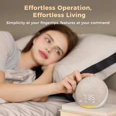 Acedeck compact design fits neatly on a nursery or bedside table.