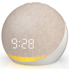 Acedeck sound machine alarm clock on a nightstand for a calmer bedroom routine.