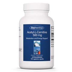 Acetyl-L-Carnitine 500mg vegetarian capsules label