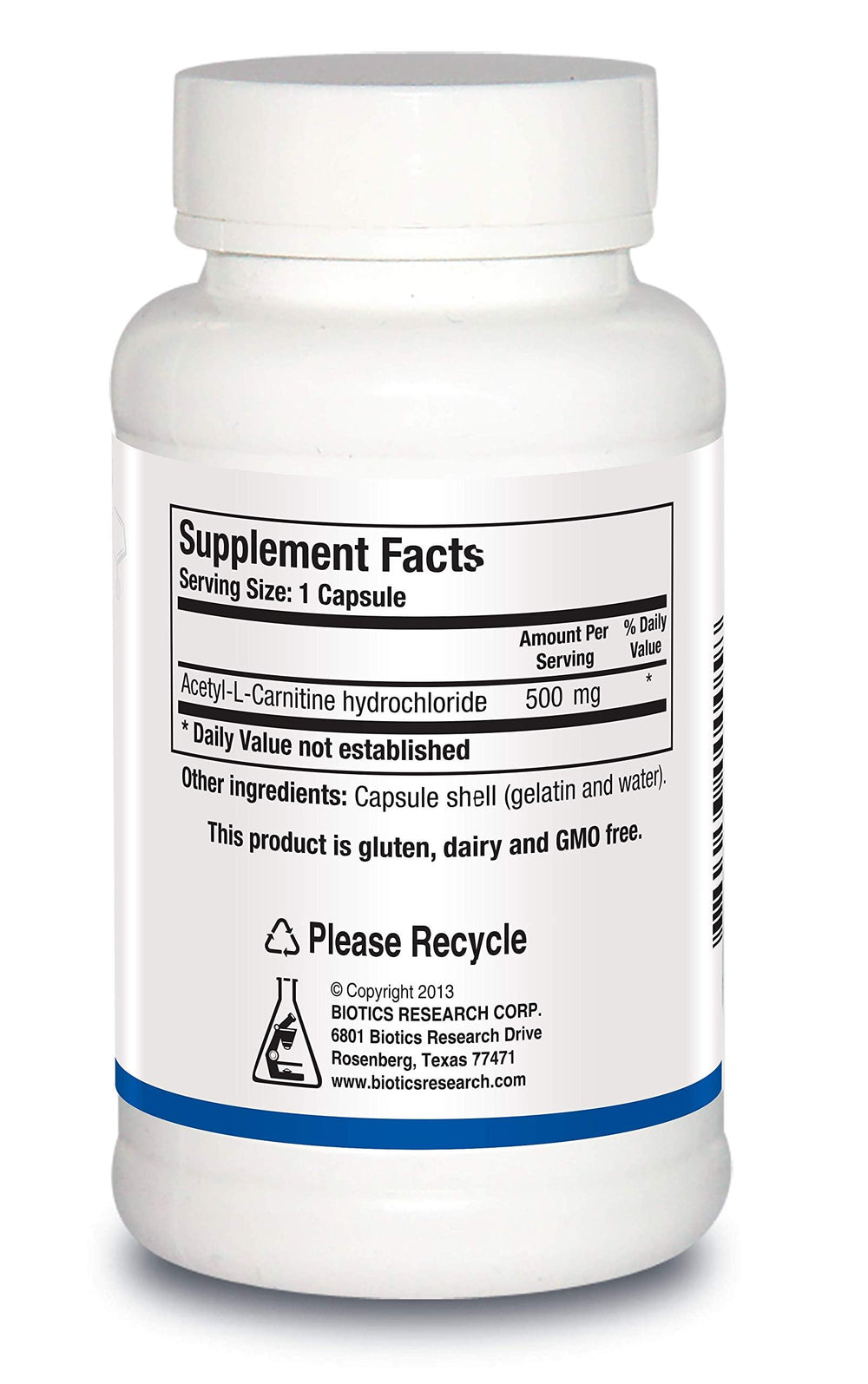 Acetyl L-Carnitine 90 Caps bottle showing energy support
