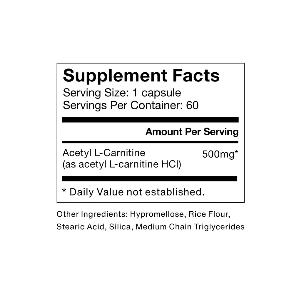 Close-up of Acetyl L-Carnitine capsules