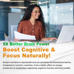 Vegan, gluten-free, non-GMO Acetyl L-Carnitine Gummies