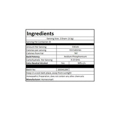 Top-down view of Acidum Phosphoricum homeopathy pellets 200C potency