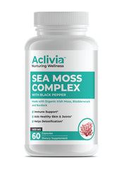 Aclivia Irish Sea Moss capsules front view - 60 count