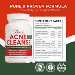 Probiotics and vitamins ingredients for clear skin