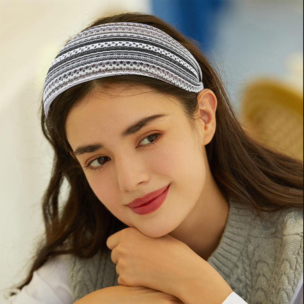 ACO-UINT hairband with teeth grip for secure, comfortable hold