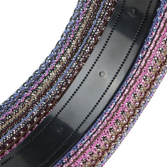 ACO-UINT headband with comfortable padding protects ears during long wear in purple.