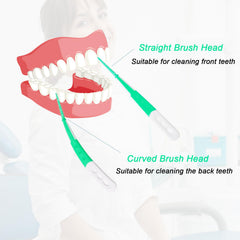 Non-slip handle of ACSKD dental floss picks for secure grip