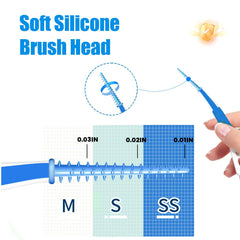 Non-slip grip handle on ACSKD floss pick