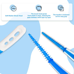 Dual brush head designs: straight and curved