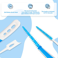 Interdental cleaning between braces