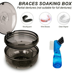 ACSKD Retainer Cleaning Case in black - closed case