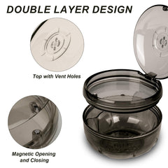 ACSKD Retainer Cleaning Case interior dual-layer design