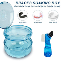 Leak-proof sealing ring on ACSKD denture cleaning case