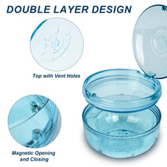 Portable blue ACSKD travel retainer case