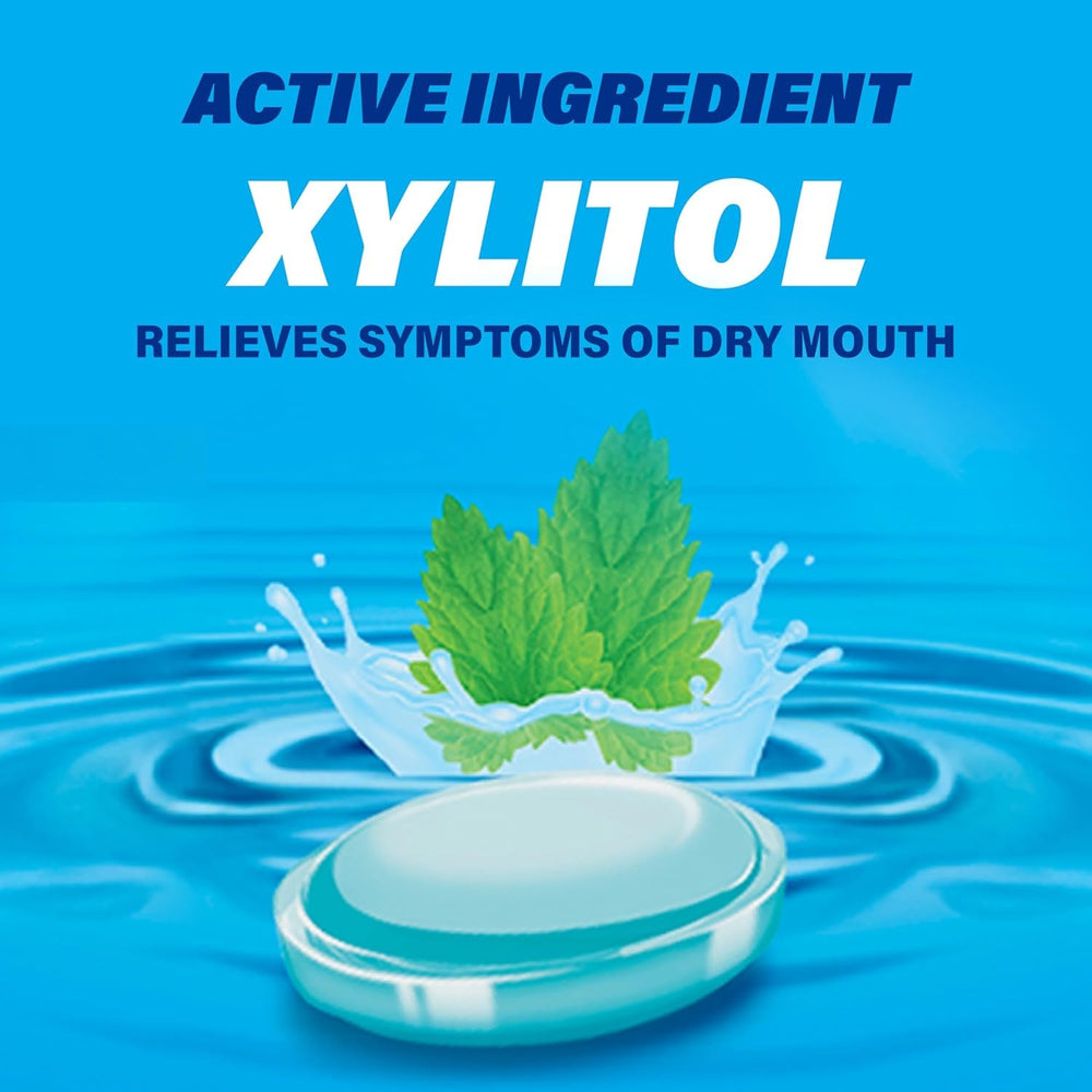Packaging detail highlighting xylitol as moisturizing base