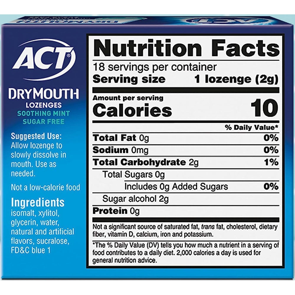 Compact mint lozenges pack suitable for travel and daily use